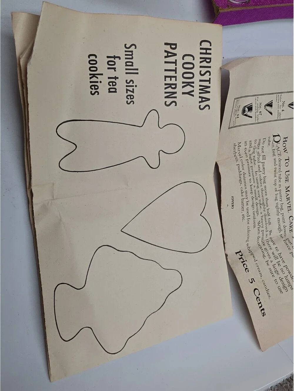 Vintage Marvel Cake Decorator Set Aluminum Pastry Icing Bag Tips Manual See Pics